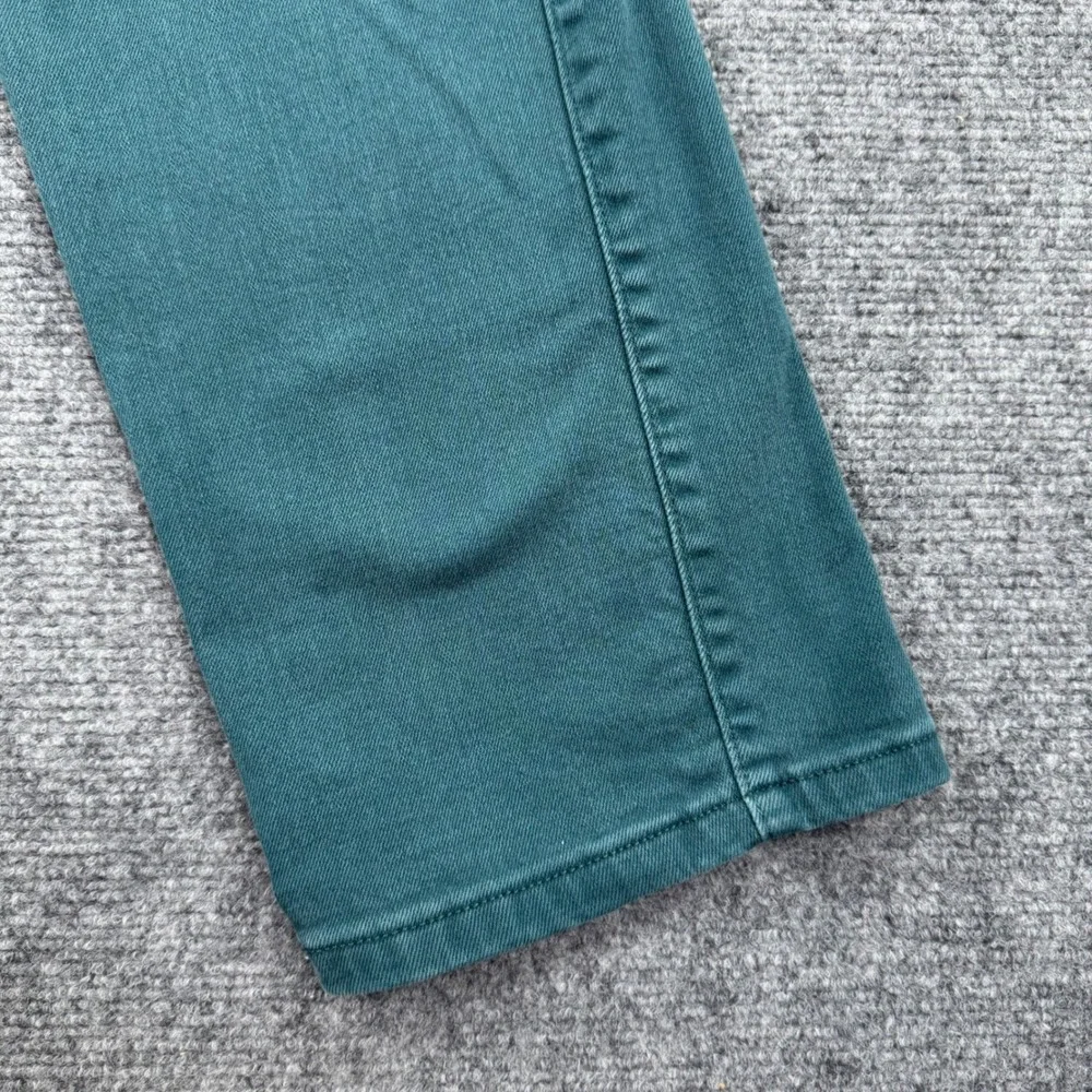 Levi's Pants Size 32W x 30L (16M) Teal Mid‎ Rise Skinny Flap Pocket Flaw Women's